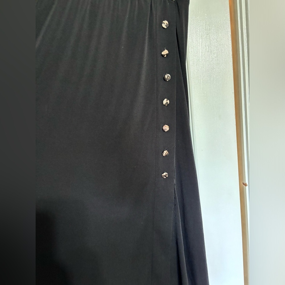 Cato Women’s Polyester Black Skirt w Buttons Size L - Picture 5 of 8
